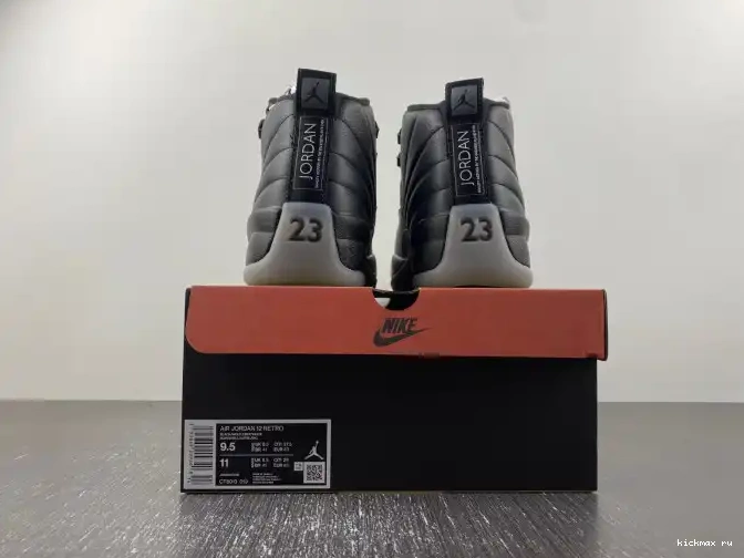 Cheap MAX Black Air Jordan Wolf 12 CT8013-019 Grey 0423